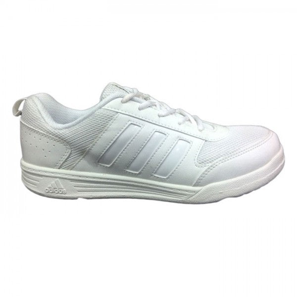 Adidas white school shoes sales with laces